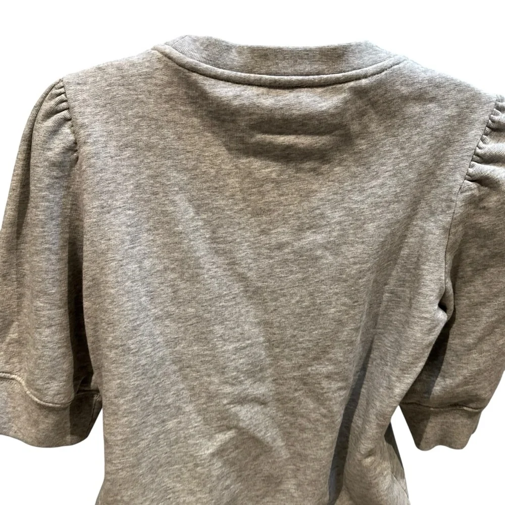 Kate Spade Rain or Shine Short Sleeve Pullover Sweatshirt with Beads Small